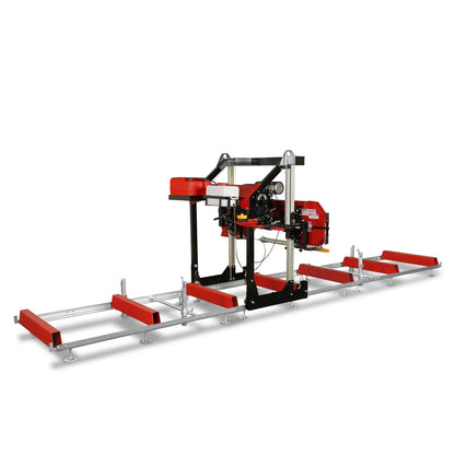 36" MAX Portable Sawmill,  25HP 688cc HONDA GX690 V-Twin Engine,  35" Board Width,  20' Track Length,  (10 Blades Included) SM36HMAX