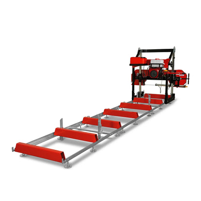 36" MAX Portable Sawmill,  25HP 688cc HONDA GX690 V-Twin Engine,  35" Board Width,  20' Track Length,  (10 Blades Included) SM36HMAX