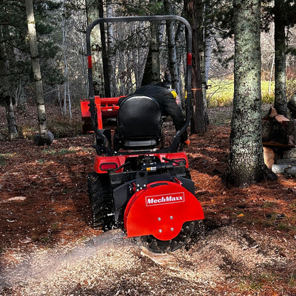3-Point PTO Stump Grinder with 34 Carbide Teeth (PTO Shaft Included with Slip Clutch),  for 15-45HP Tractor,  SG24