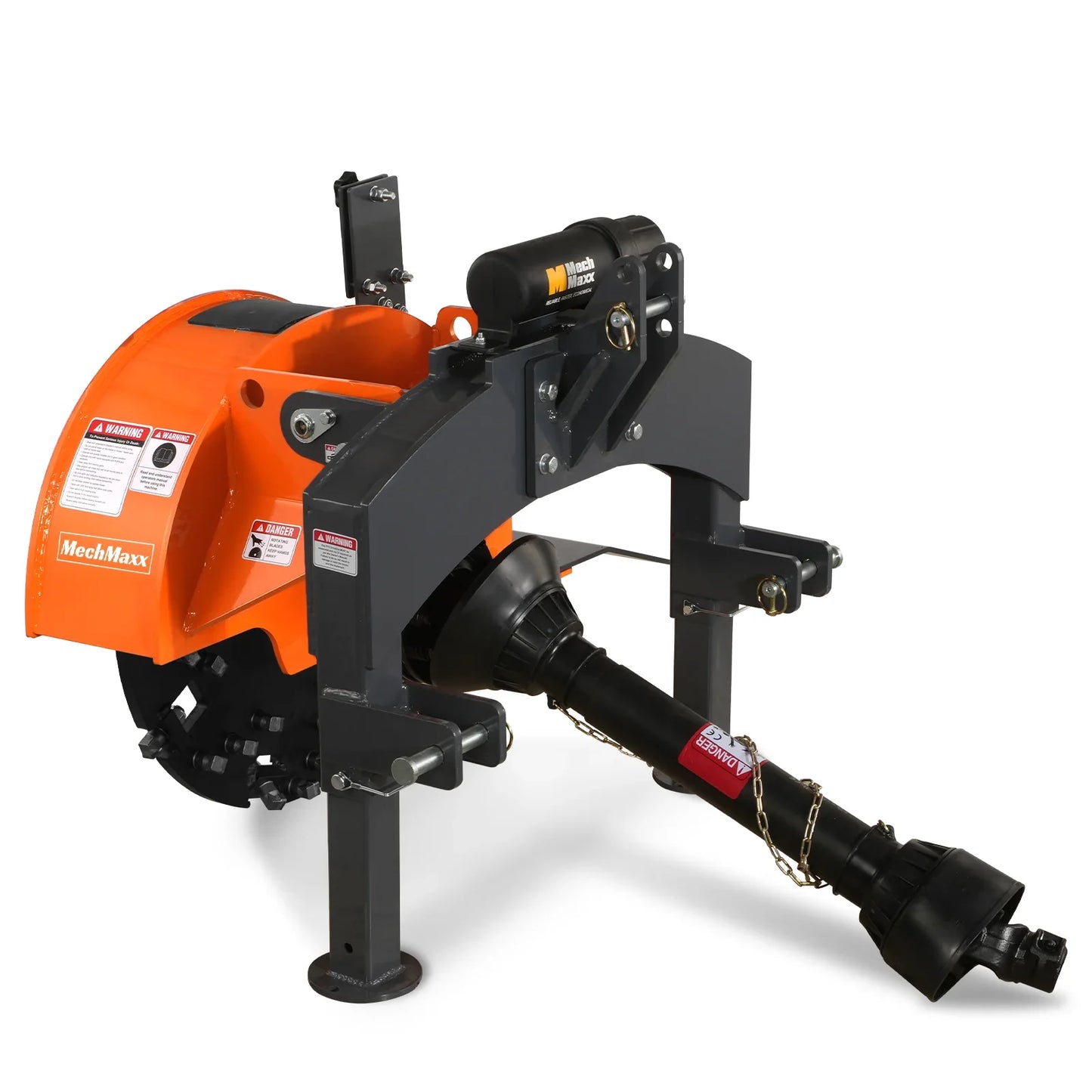 3-Point PTO Stump Grinder with 34 Carbide Teeth (PTO Shaft Included with Slip Clutch),  for 15-45HP Tractor,  SG24