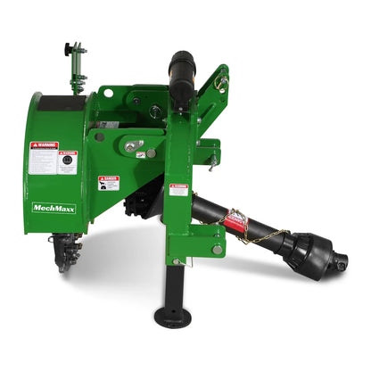 3-Point PTO Stump Grinder with 34 Carbide Teeth (PTO Shaft Included with Slip Clutch),  for 15-45HP Tractor,  SG24